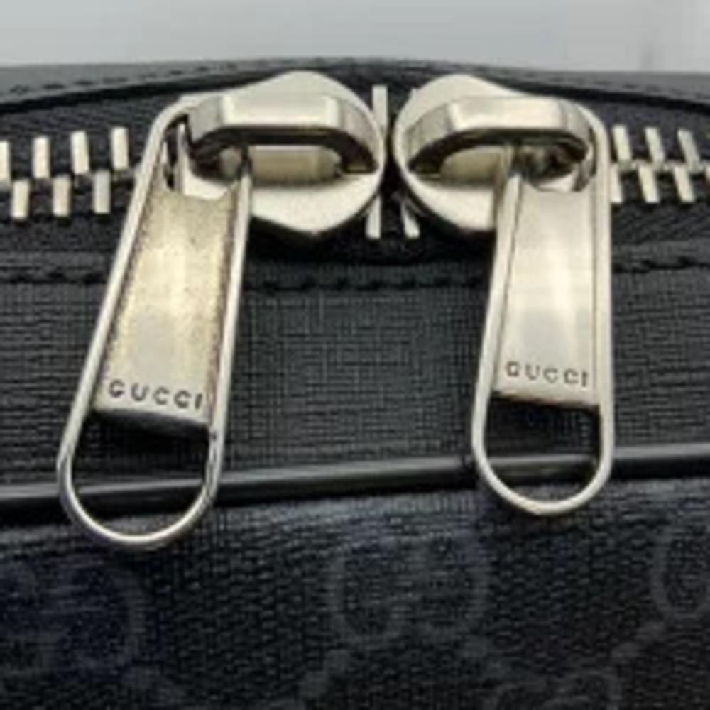 GUCCI Soft GG Supreme Belt Bag Body Bum Crossbody Belt Waist Clutch Black Gray - Picture 7 of 11